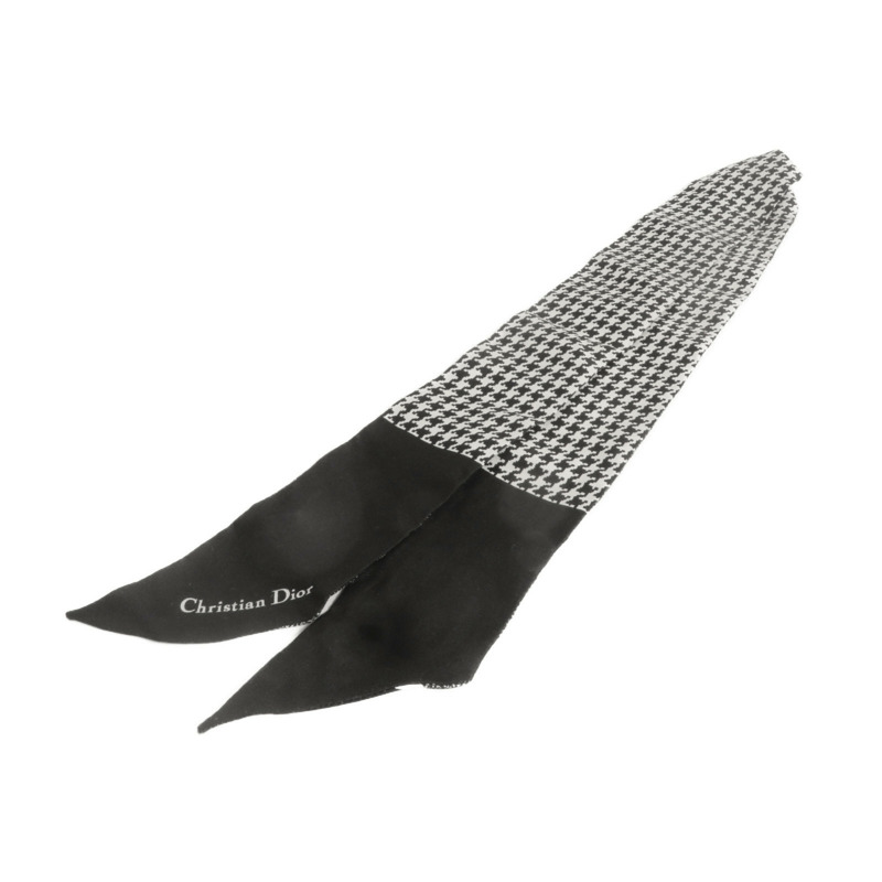 Dior 【激減優惠】絲質30 Montaigne Mitzah Scarf絲巾黑色-7