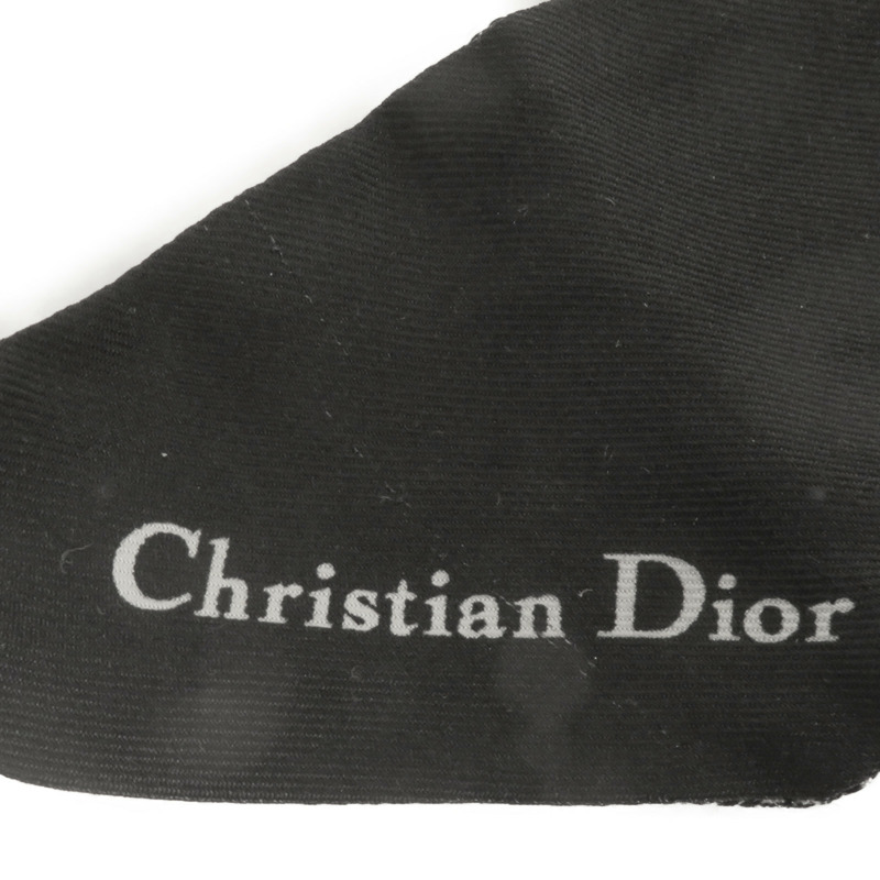 Dior 【激減優惠】絲質30 Montaigne Mitzah Scarf絲巾黑色-8