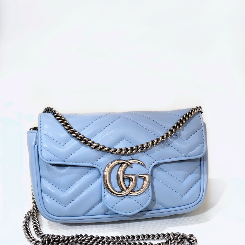 Gucci 超mini GG Marmant 斜揹包! 有使用感,底部有點小黑點!有塵袋-6