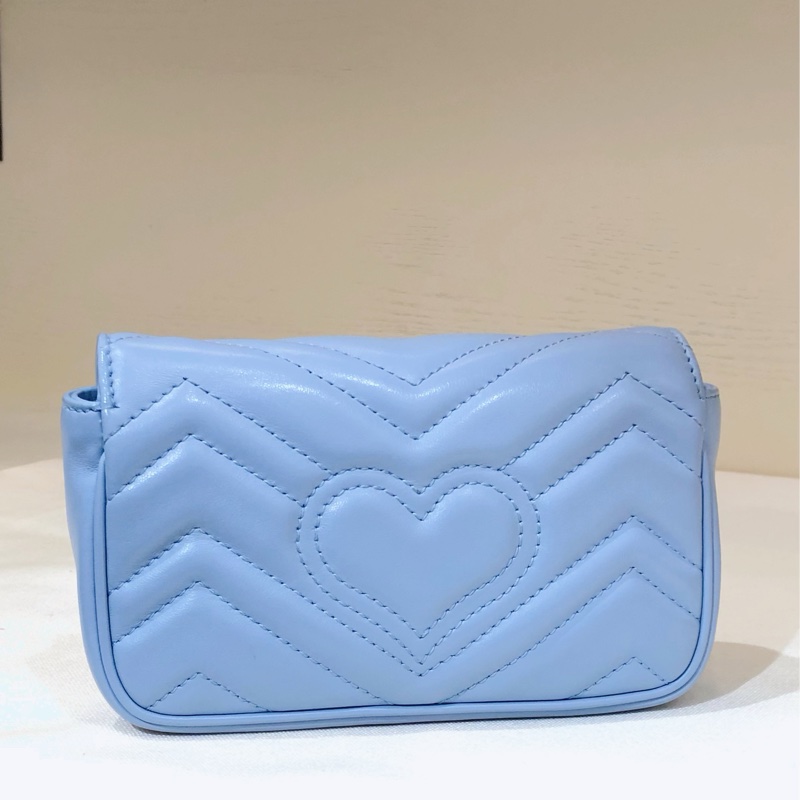 Gucci 超mini GG Marmant 斜揹包! 有使用感,底部有點小黑點!有塵袋-7