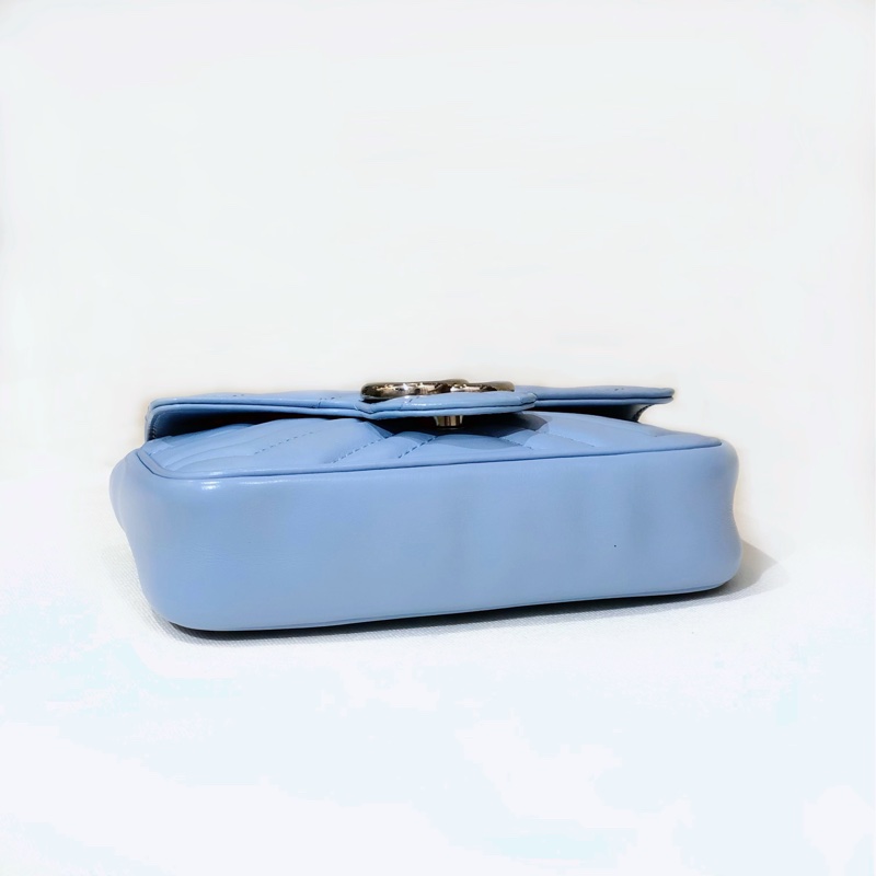 Gucci 超mini GG Marmant 斜揹包! 有使用感,底部有點小黑點!有塵袋-8