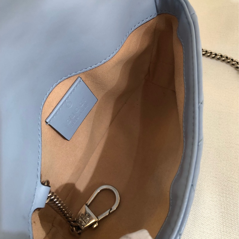 Gucci 超mini GG Marmant 斜揹包! 有使用感,底部有點小黑點!有塵袋-9