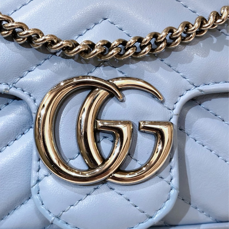 Gucci 超mini GG Marmant 斜揹包! 有使用感,底部有點小黑點!有塵袋-12