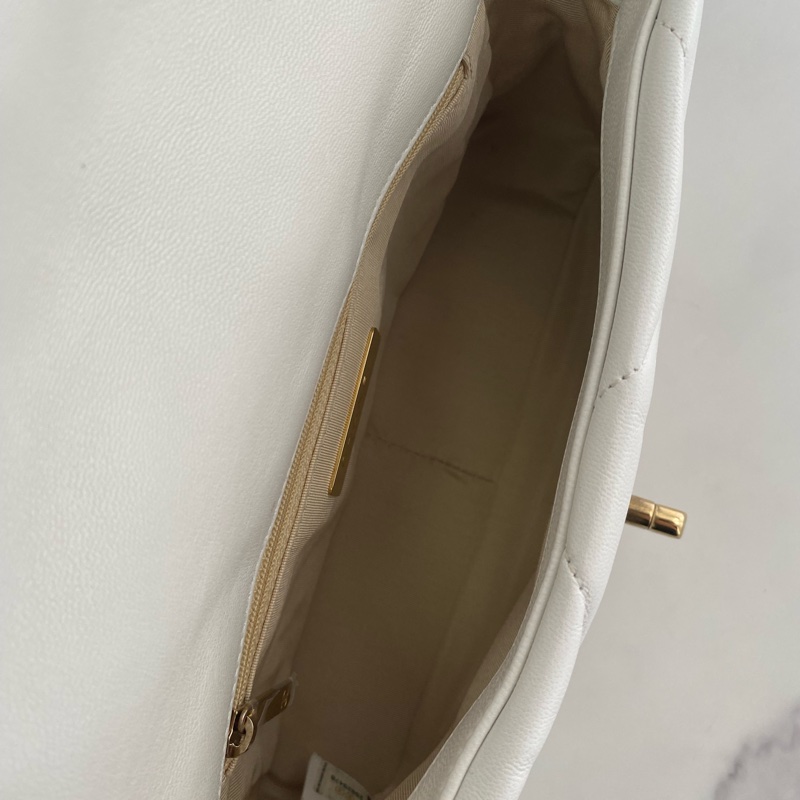 香奈兒 chanel 19 AS1160 白色 小號-9