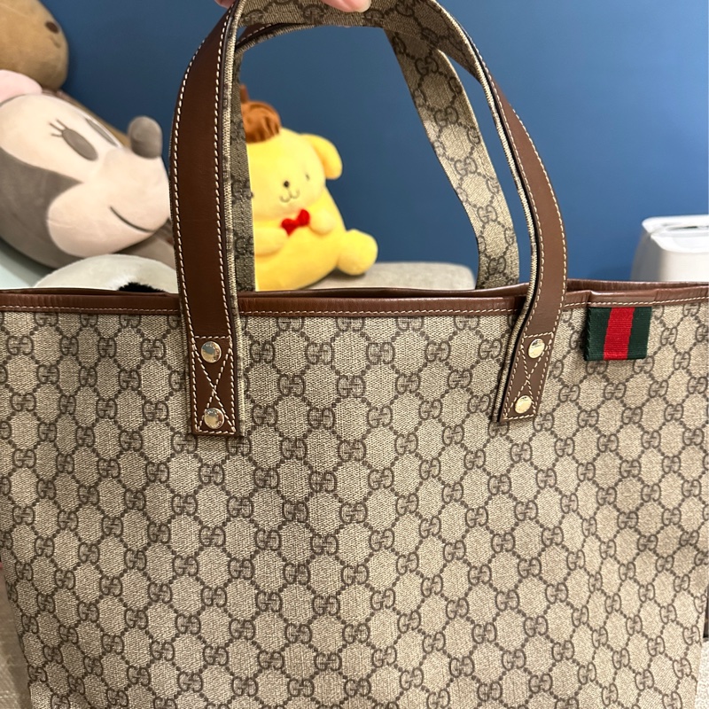 Gucci 老花防刮托特包-0