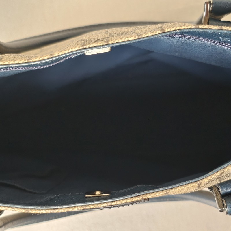 GUCCI GG Tote 防水皮革材質 藏青色老花提包-12