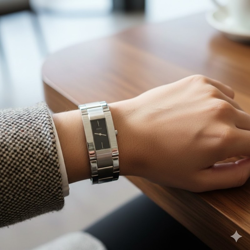 Gucci 4600 M 黑色腕錶-12