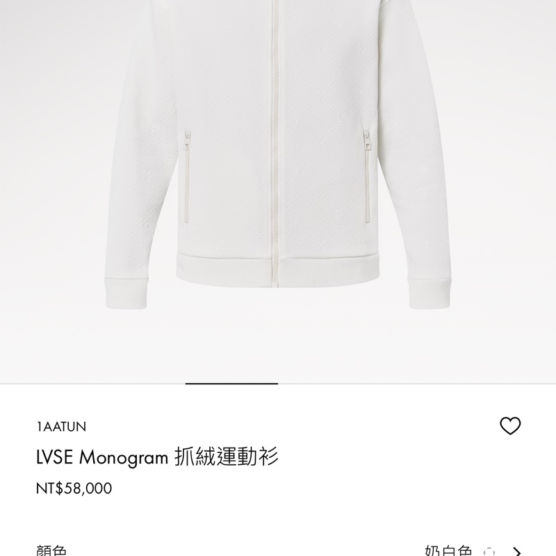 五折出清❗️Lv白色滿版Logo運動外套❗️精品外套百搭好看🤩-1