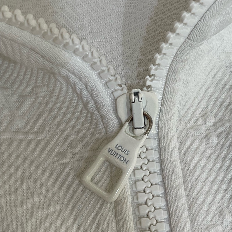 五折出清❗️Lv白色滿版Logo運動外套❗️精品外套百搭好看🤩-19