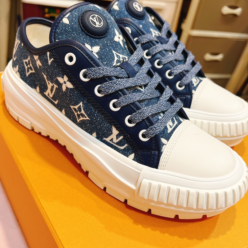 LV老花單寧休閒鞋-1