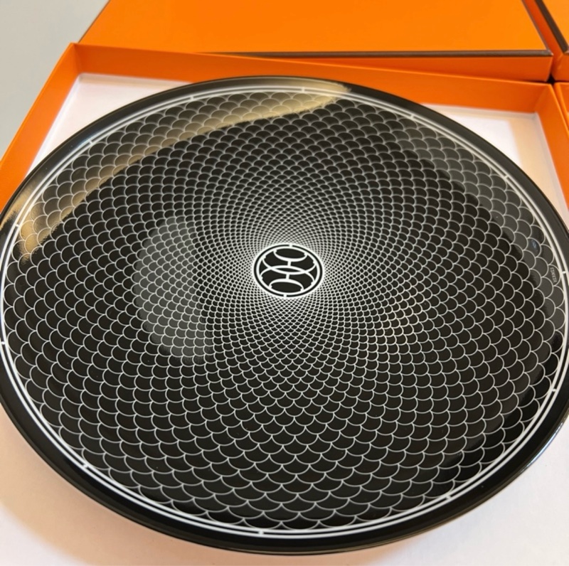 Hermes 全新 2號H Deco甜點餐盤2個-1