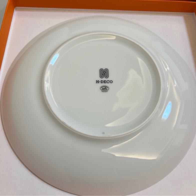 Hermes 全新 2號H Deco甜點餐盤2個-4