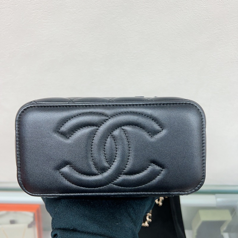 近新✨Chanel vanity 黑金手柄長盒子鏈條包/ 化妝包-2