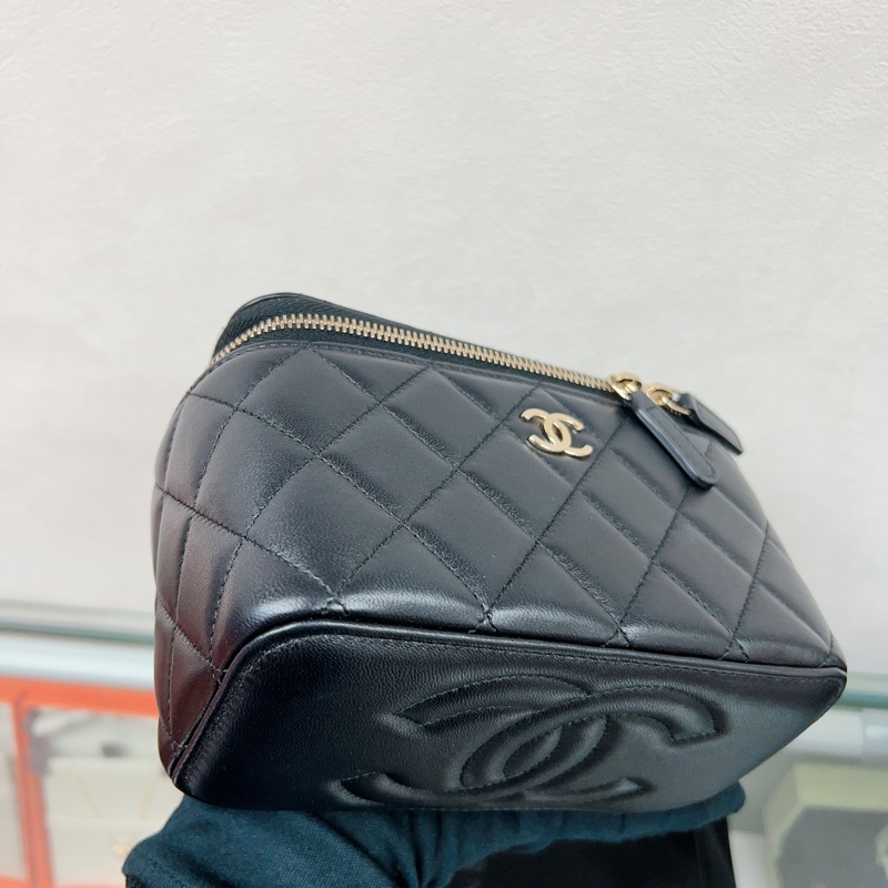 近新✨Chanel vanity 黑金手柄長盒子鏈條包/ 化妝包-3