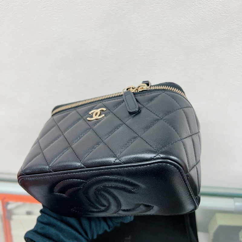 近新✨Chanel vanity 黑金手柄長盒子鏈條包/ 化妝包-4