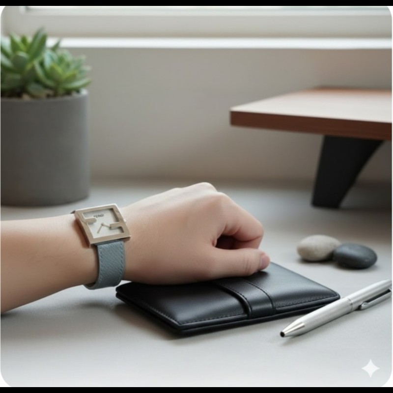 Fendi 4000L 經典雙F腕錶-12