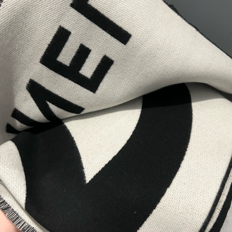 Chanel 香奈兒 爆款 熊貓拼色 圍巾 披肩-7