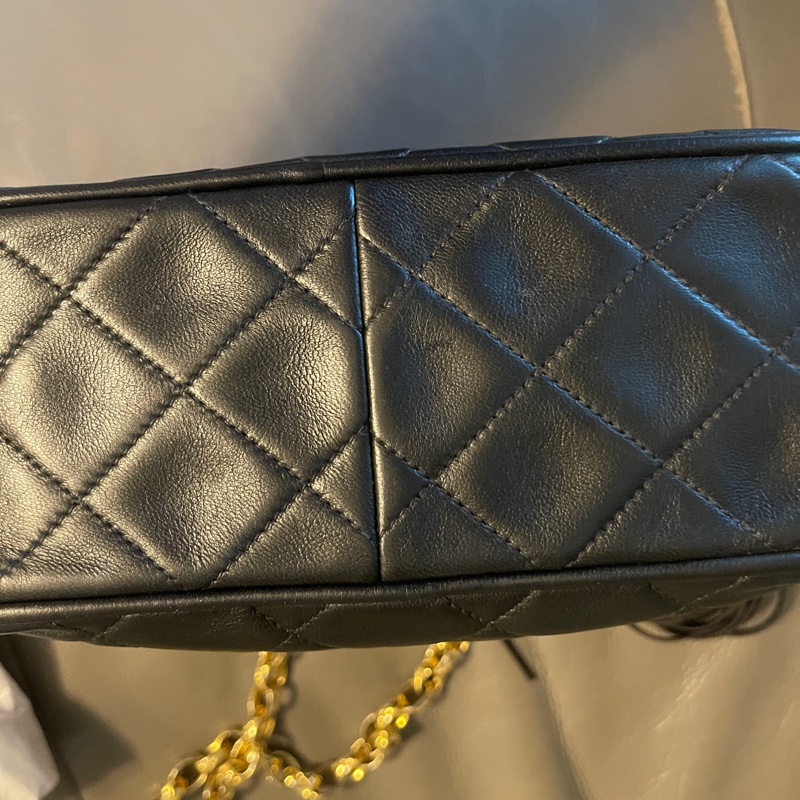 二手Chanel 香奈兒雕花鏈流蘇相機包-3