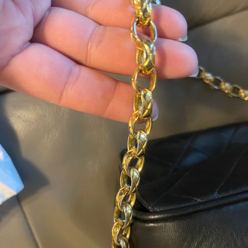 二手Chanel 香奈兒雕花鏈流蘇相機包-7