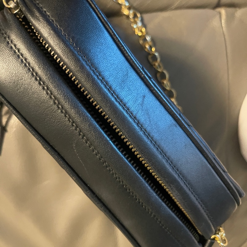 二手Chanel 香奈兒雕花鏈流蘇相機包-10