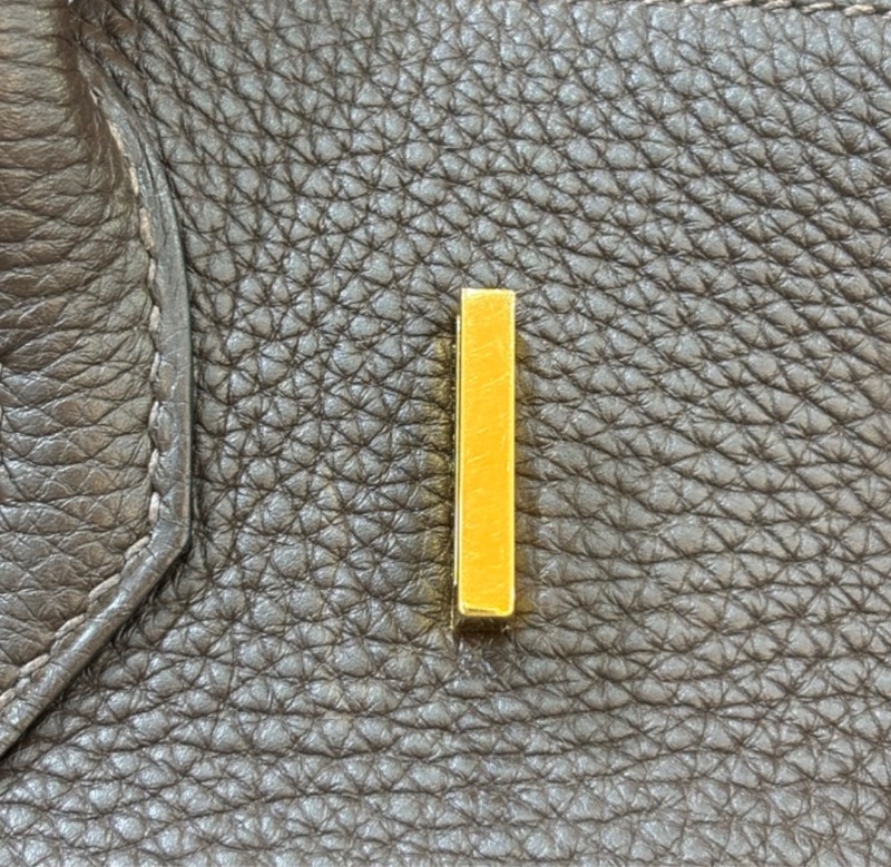 Hermes 深巧克力色Togo皮金釦鉑金Birkin 30 口N刻-32