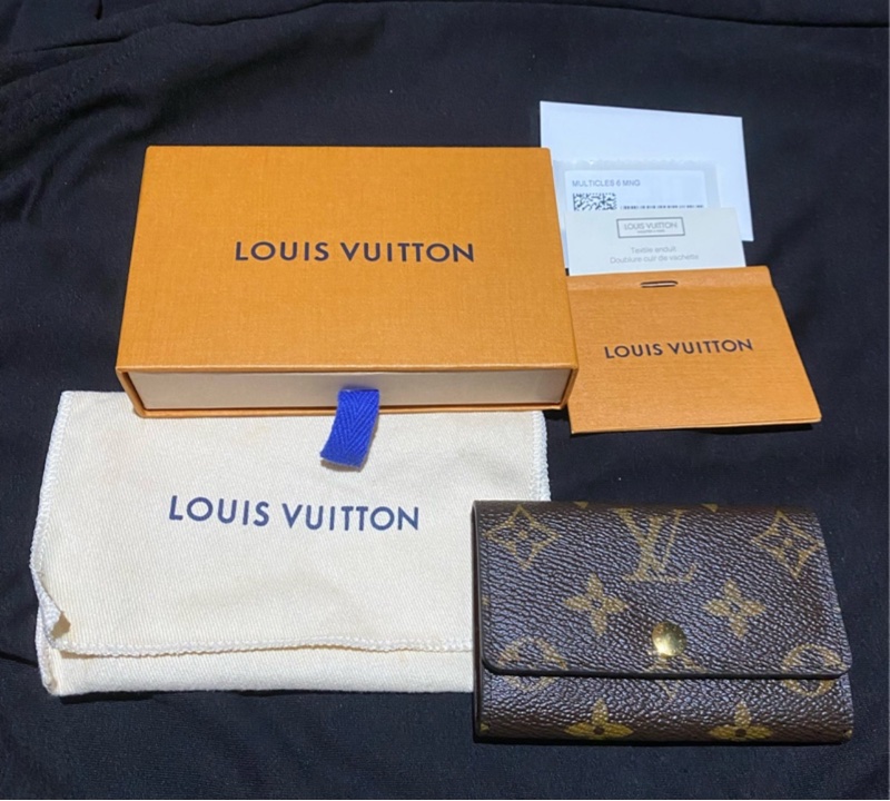 LOUIS VUITTON 路易威登 6勾原花三折鑰匙包-16