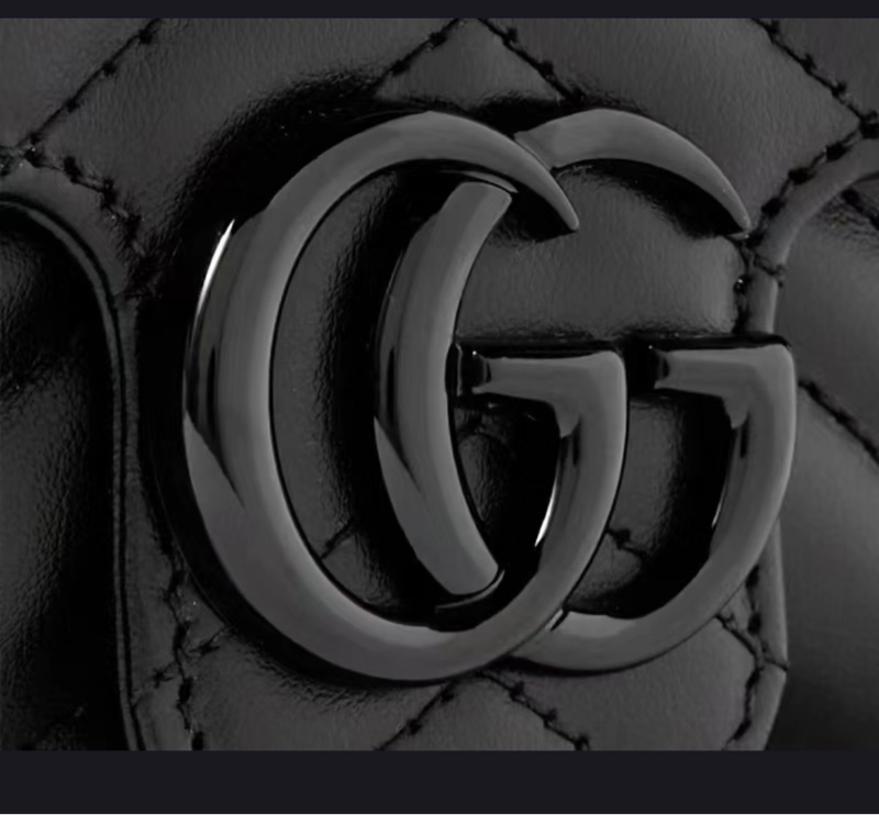 Gucci Marmont 22 so black 黑武士鏈條包-3