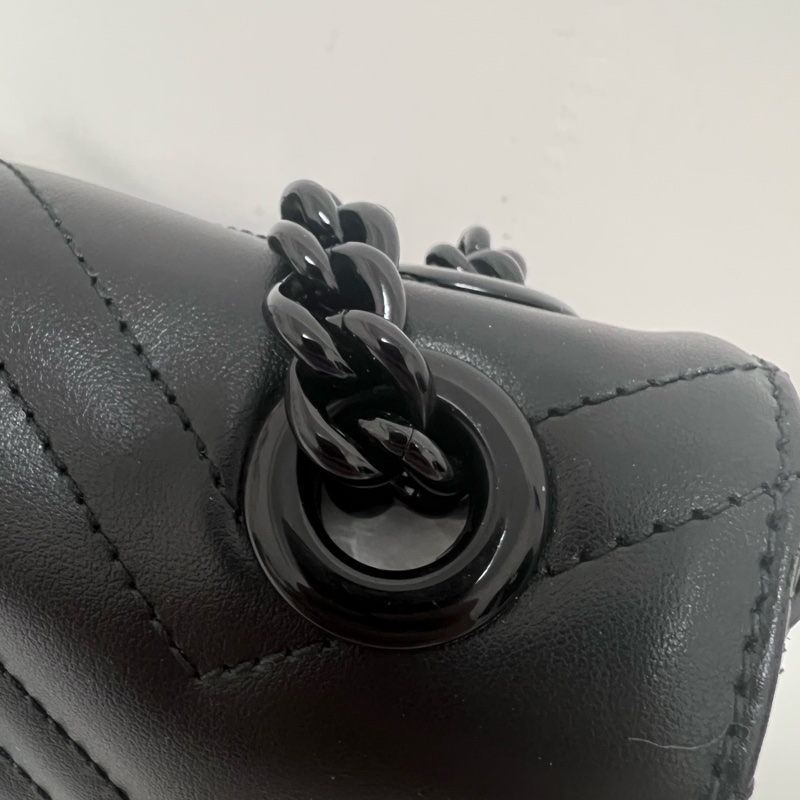 Gucci Marmont 22 so black 黑武士鏈條包-14