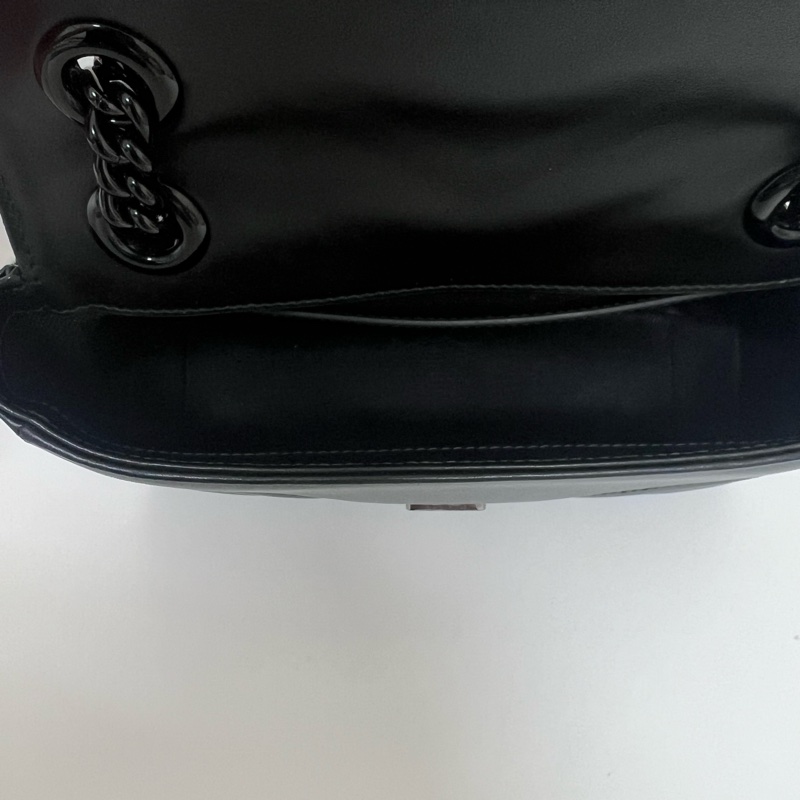 Gucci Marmont 22 so black 黑武士鏈條包-12