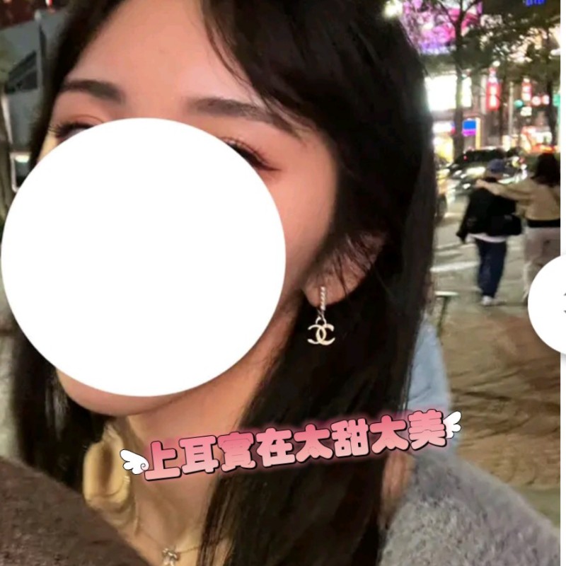 Chanel香奈兒水鑽耳環超級美-0
