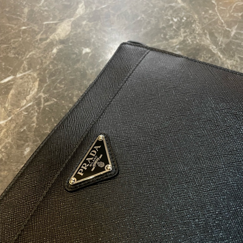 ▪️富貴選物FUGUEI▪️ PRADA 防刮牛皮手拿包-4