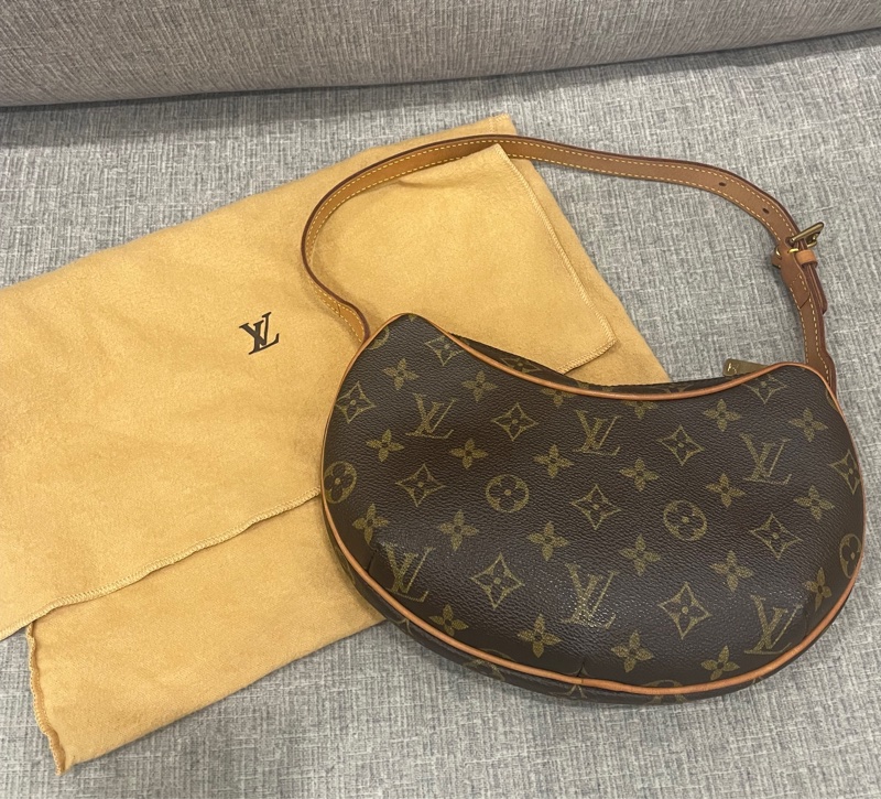 🌟慶雙十🇹🇼特惠🌟LV 豌豆包 半月包 中古款小號-0