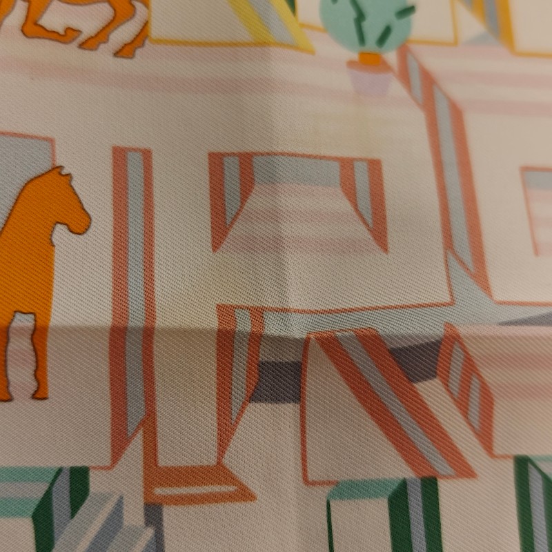 Hermès 愛馬仕 跑馬俱樂部 2023年 方巾 絲巾 圍巾 披肩 Scarf Hermes-14