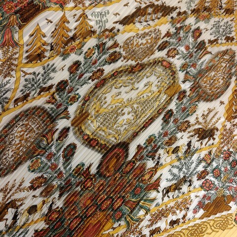 ✨全新🌟絕版❤️Hermès 絲巾 方巾 90公分 scarf 披肩 愛馬仕 Hermes 風琴 皺摺 圍巾