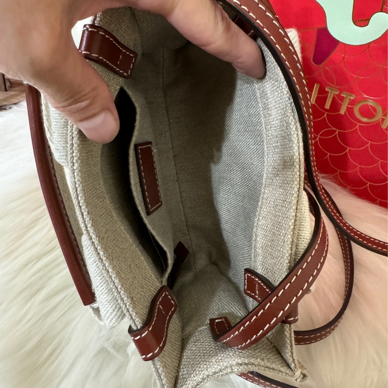 Chloe Woody tote bag 帆布迷你兩用包.-6
