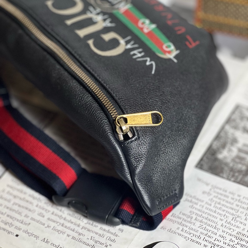 Gucci限量塗鴉款腰包 大-4