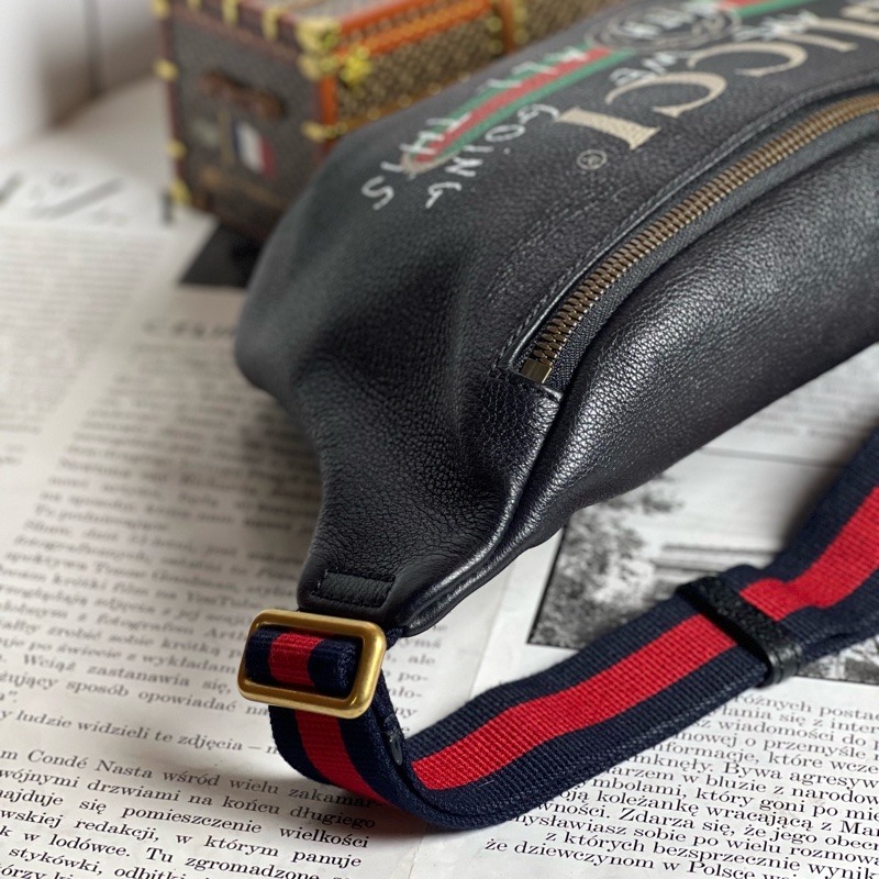 Gucci限量塗鴉款腰包 大-6