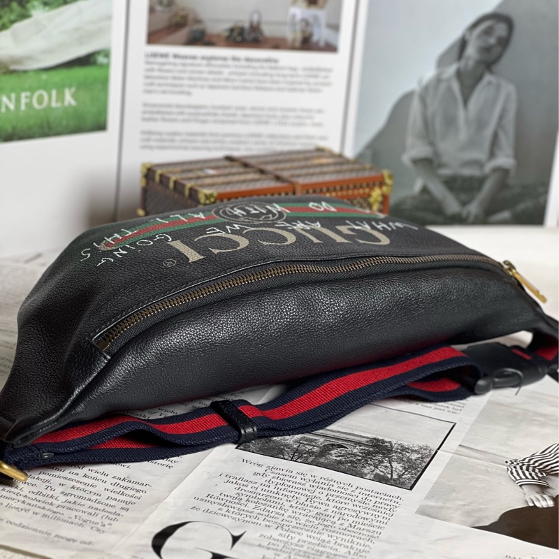 Gucci限量塗鴉款腰包 大-9