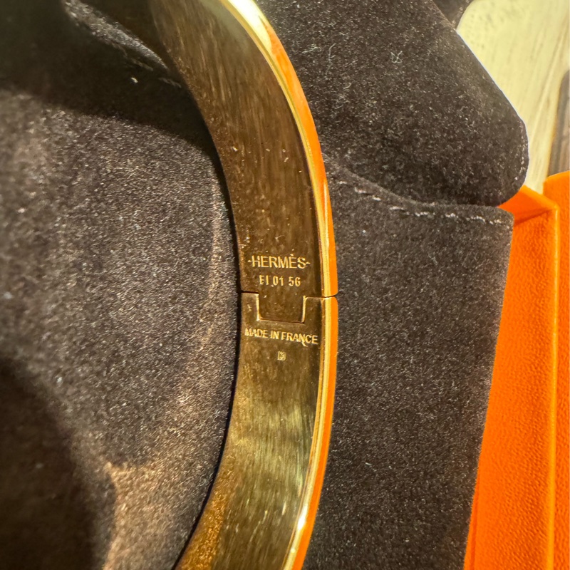 愛馬仕H愛馬仕橘玫瑰金手鐲-4