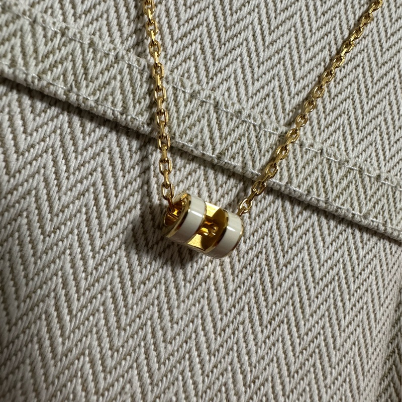 愛馬仕 mini pop h 項鍊(白配金）-7