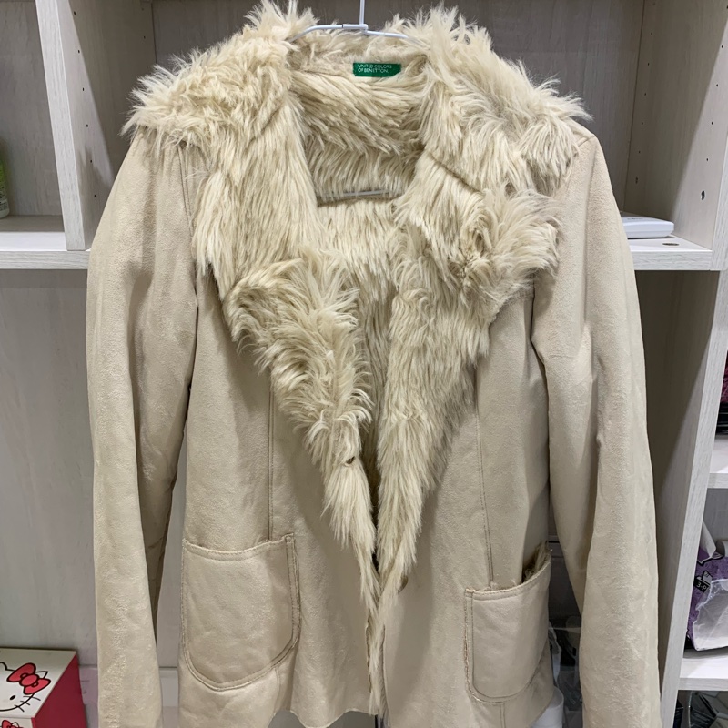 Benetton 麂皮外套 義大利製-0