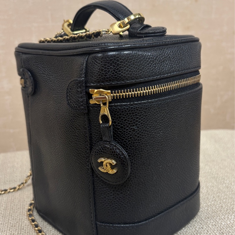 Chanel Vintage Vanity Case古董老香化妝包-4