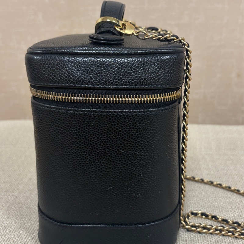 Chanel Vintage Vanity Case古董老香化妝包-6