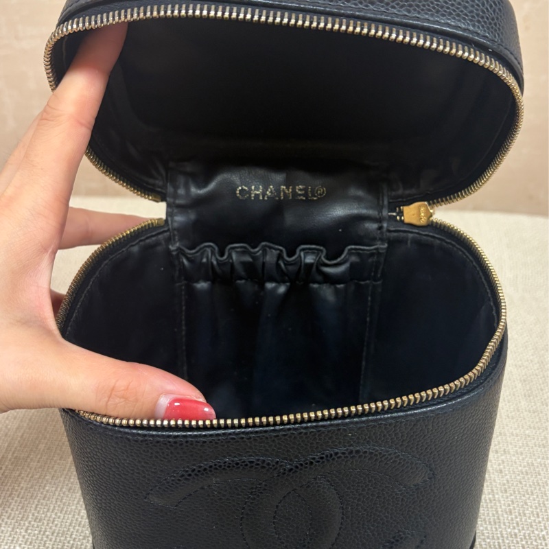 Chanel Vintage Vanity Case古董老香化妝包-7