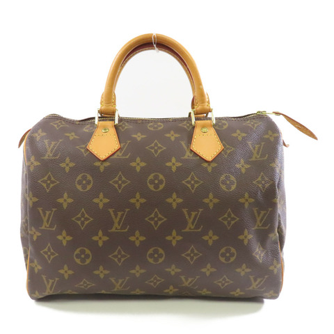 LOUIS VUITTON 【激減優惠】Monogram Speedy 30金扣手挽袋棕色