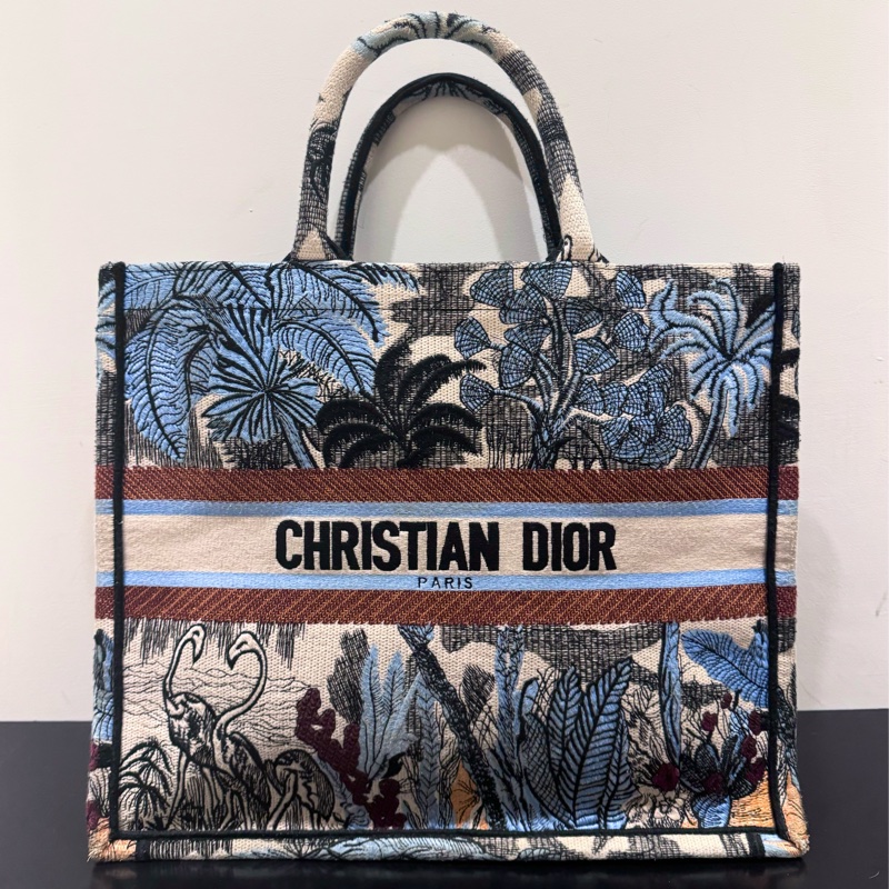 DIOR BOOK TOTE 大/ Dior 迪奧 托特包 刺繡款-0