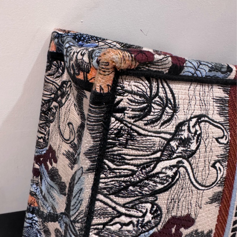 DIOR BOOK TOTE 大/ Dior 迪奧 托特包 刺繡款-7