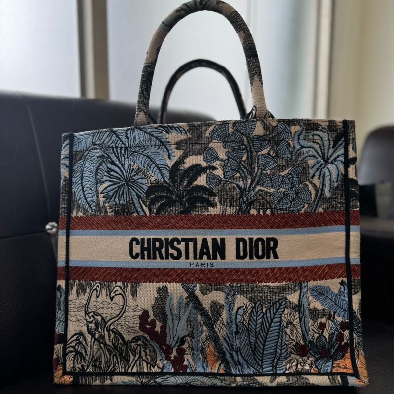 DIOR BOOK TOTE 大/ Dior 迪奧 托特包 刺繡款-4