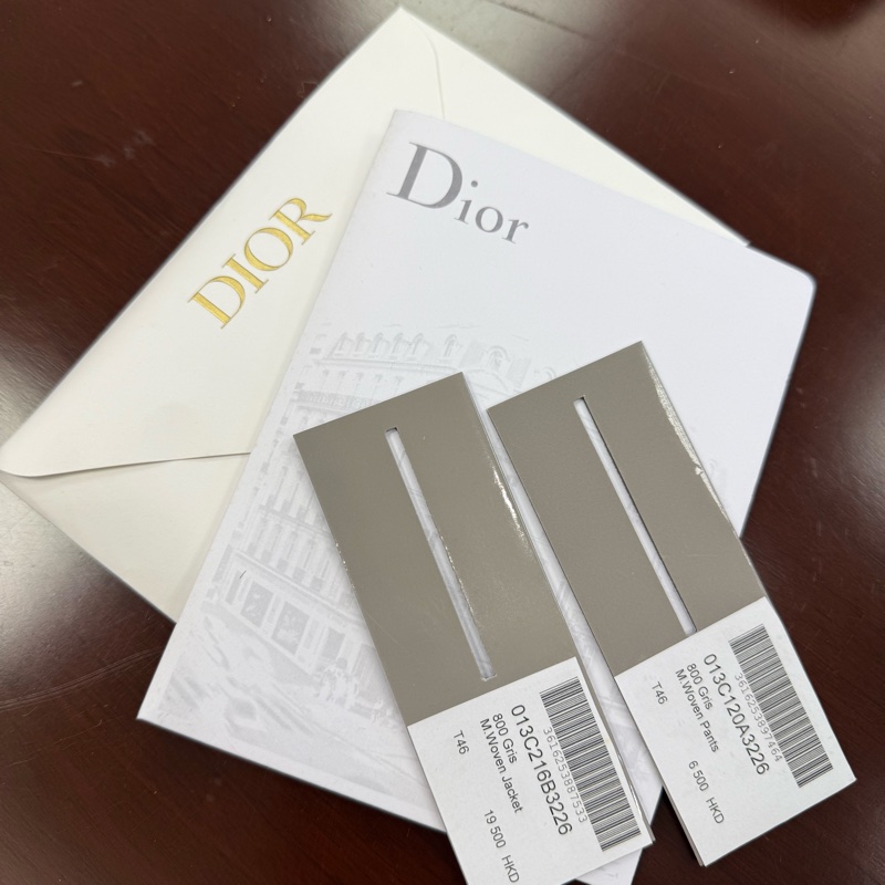 Dior grey wool suit with oblique strap 46 西裝-9