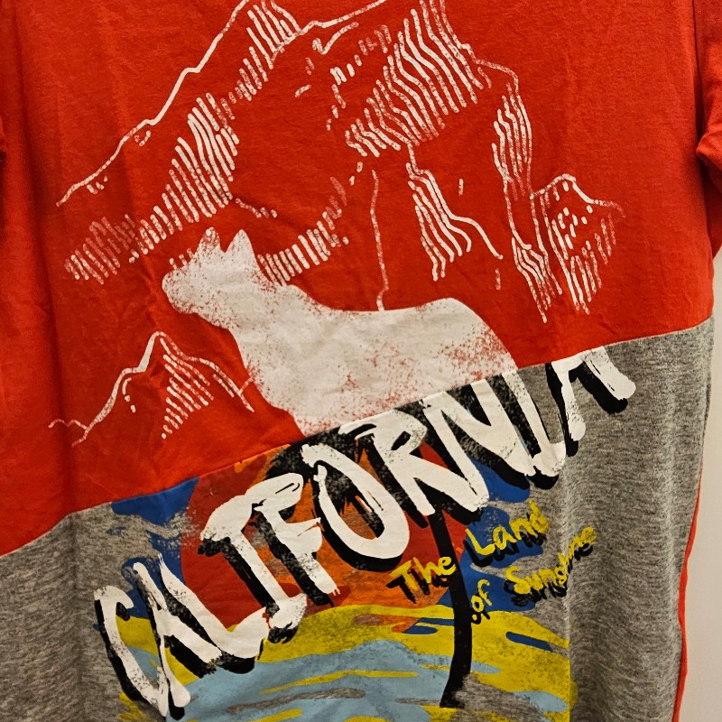 3.1 Philip Lim 加州拼接紅色T,尺寸M-0